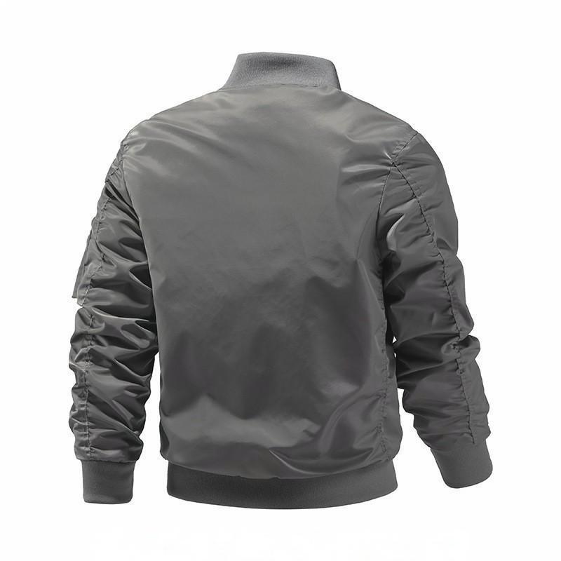 Solid Color Bomber Jacket Men Fashion Aviator Baseball Jacket New In Outerwears Spring Autumn Ropa Hombre Jackets For Men XS-5XL