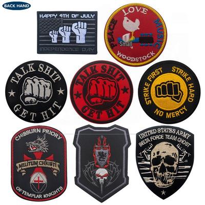 "Talk Shit Get Hit" Embroidered Patch - Fun Outdoor Velcro Badge