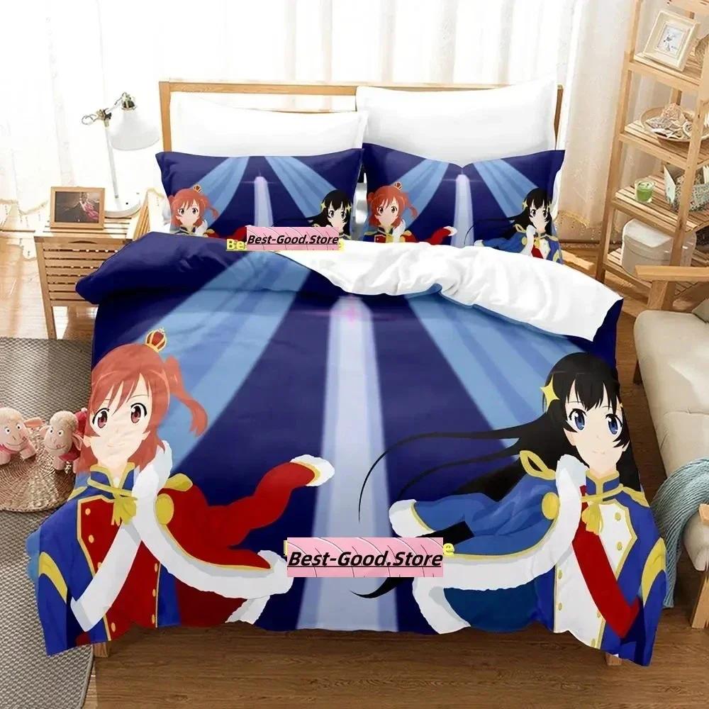 

Comforter Shoujo Kageki Revue Starlight Bedding Set Printed With Bed Soft Single Double Queen Super King Size Comforter (quilt)-EU Single(135*200cm)3pcs
