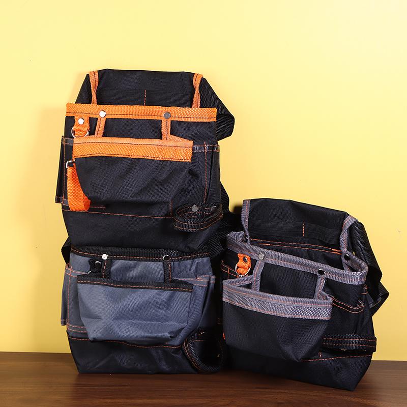 Multi-Pocket Waist Bag For Electrician Carpenter Hardware Multi-Use Tool Bag 600D Oxford Cloth Belt Bag Maintenance Organizer