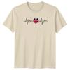 UK Flag Heartbeat T-Shirt United Kingdom Patriotism Birthday Gift For Him