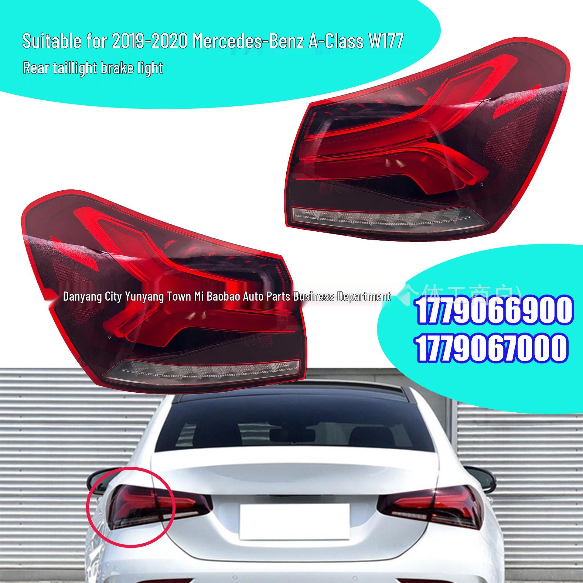 

Mercedes-Benz A-Class W177 Taillight (2019-2022, Part #1779066900, #1779067000) Left Side
