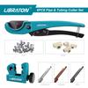 LIBRATON Resin Flexible Pipe Cutter for and Copper Pipes Diameter 32mm and Mini Pipe Cutter with Cutting Capacity of Includes 3 Rolls of PTFE Sealing