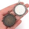 5-10pcs/lot Vintage Necklace Pendant Setting Cabochon Base Tray Bezel Blank For Pendants Cabochons Jewelry Making Accessories