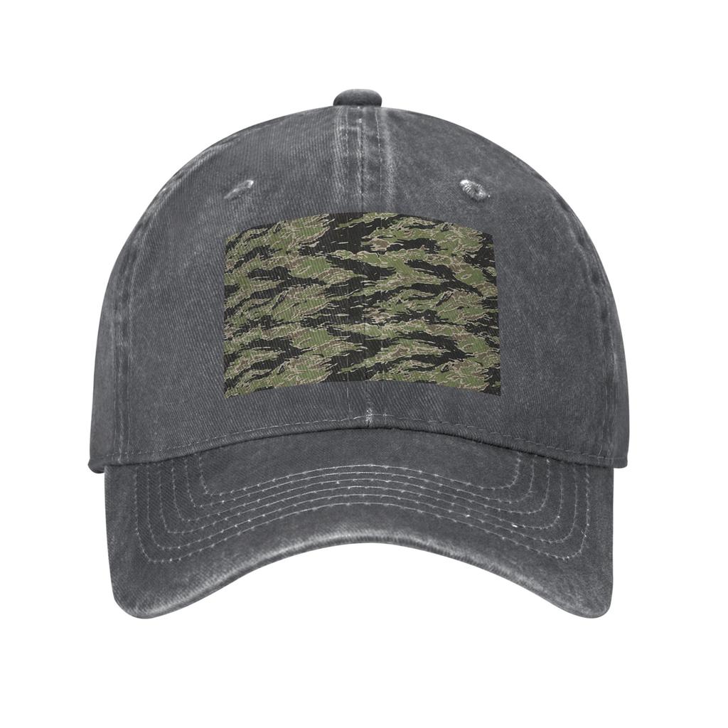 Tiger Stripe Camouflage Military Camo Denim Cap Casual Baseball Caps Adjustable Hat Summer Unisex Baseball Hats