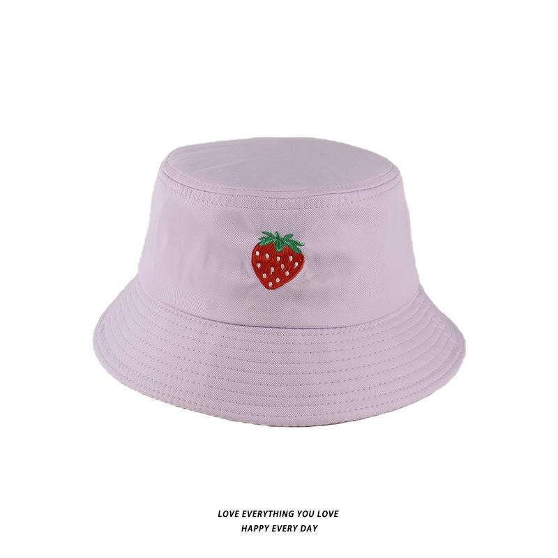 Bucket Hats Men And Women Skull Embroidered Fisherman Hat, Single-Sided Black Street Fashion Foldable Sunhat