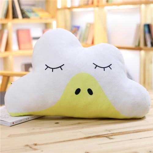 1pc 55x30cm Kawaii Soft Colorful Clouds Plush Pillow For Children Kids Room Decoration Stuffed Sofa 