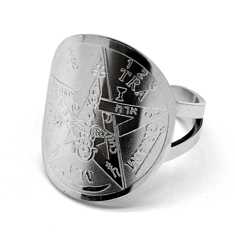 Je Tetragrammaton Hebräisches Pentagramm Edelstahl Halsketten für Männer Goldfarbe Männliche Kette Schmuck colar masculino N1163S