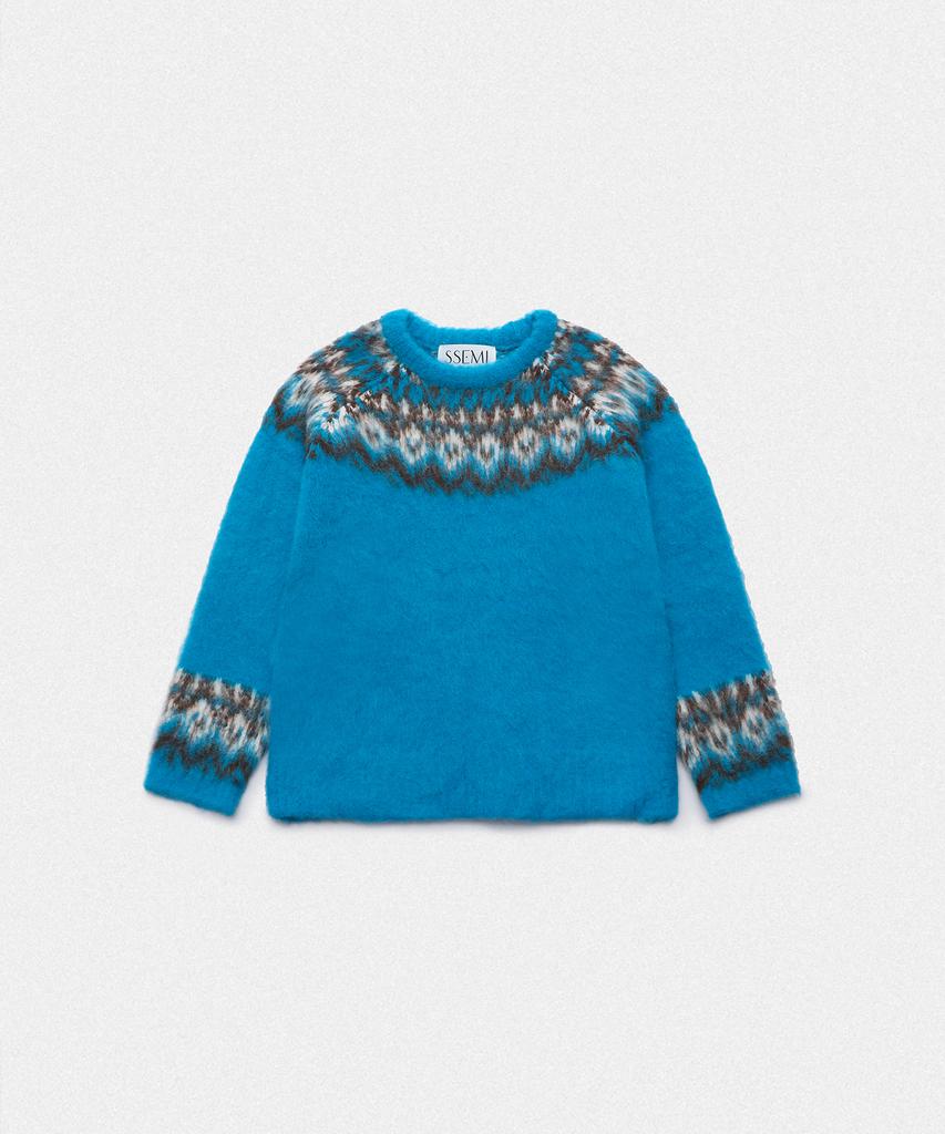 SSEMI Nordic Brushed Round Knit(Bl)