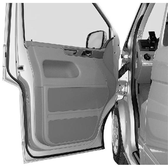 D Shape 10 M Car Door Seal Strip EPDM Rubber Soundproof Car Seal For VW Volkswagen T5 T5.1 T6 Transporter Campervan California