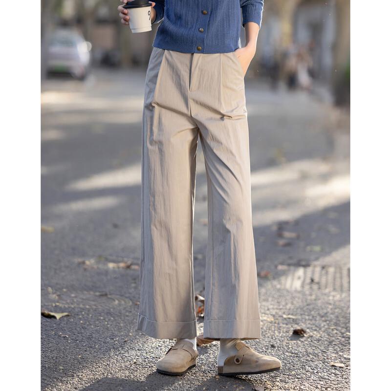 Demana Women's Cloud-Feel Cotton Straight Leg Casual Pants