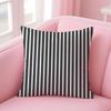 black and white Stripes Cushion Cover Comfortable Reversible Pillow Cover Ideal for Car Sofa Bedroom  Beyond
