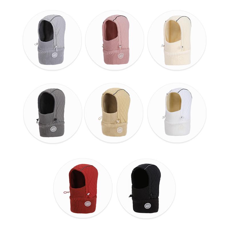 Winter Hat Mask Scarf All-In-One Hat Men's Velvet Warm Pullover Hat Women's Outdoor Cycling Ear Protectors Bomber Hat