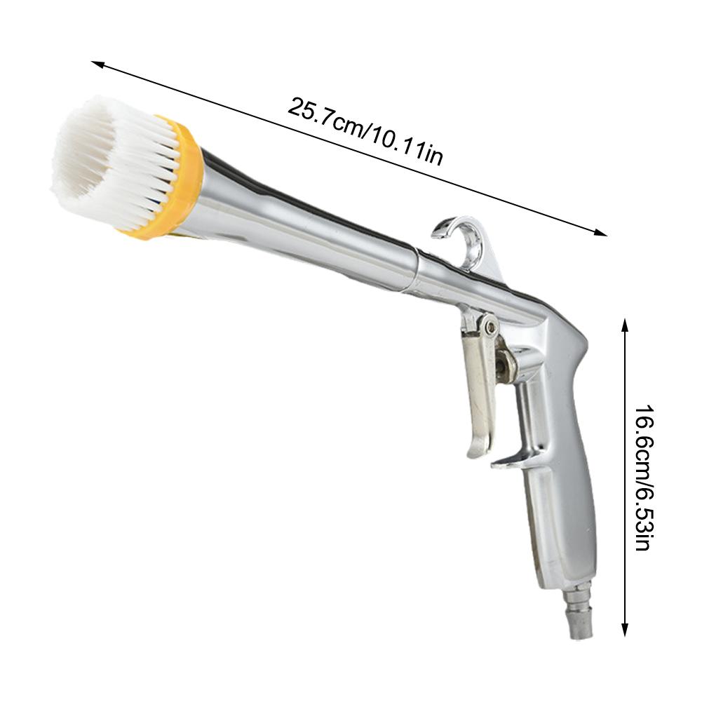 Car Beauty Tools Tornado Blower Gun With Brush Dust Blower Cleaning Brush Efficient Dry Cleaning Gun Spray Gun Car Cleaning Tool