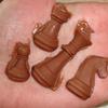 Chess Piece Resin Molds, Brown Silicone Multiple Cavity Molds for Chocolate Treats, Jellies Forms, Resin Craft Piece and Handmade Soap, 8.58 x 3.46 in