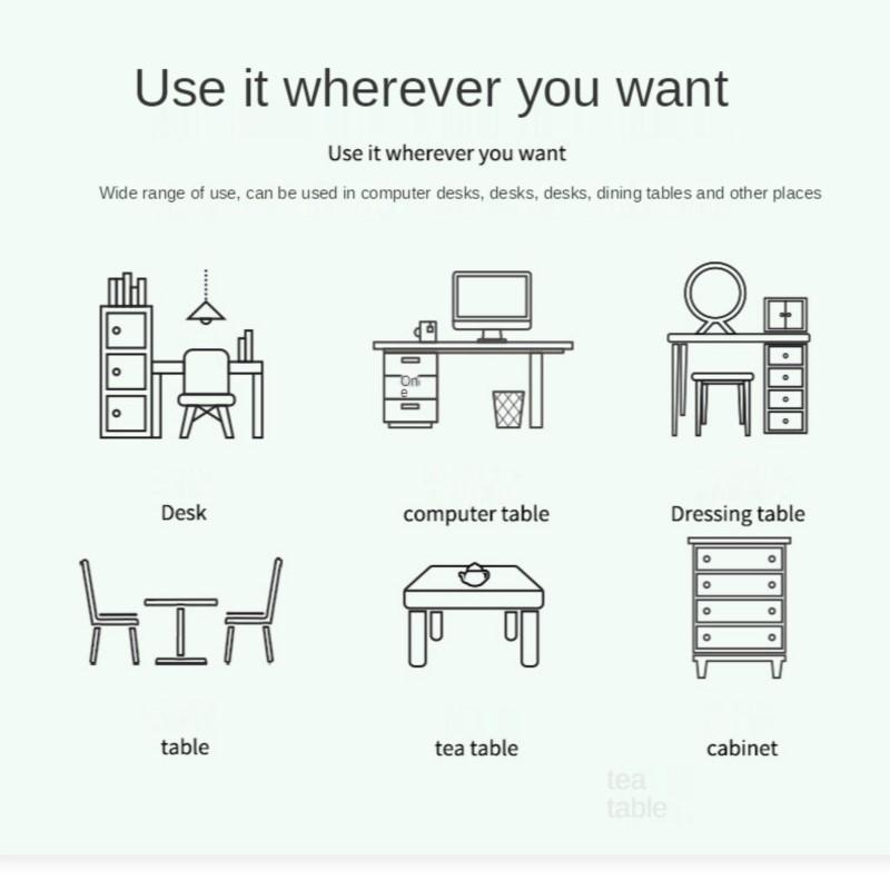 Candy Colors Portable Large Mouse Pad Gamer Waterproof Non-slip PU Leather Suede Desk Mat Computer Mousepad Keyboard Table Mats