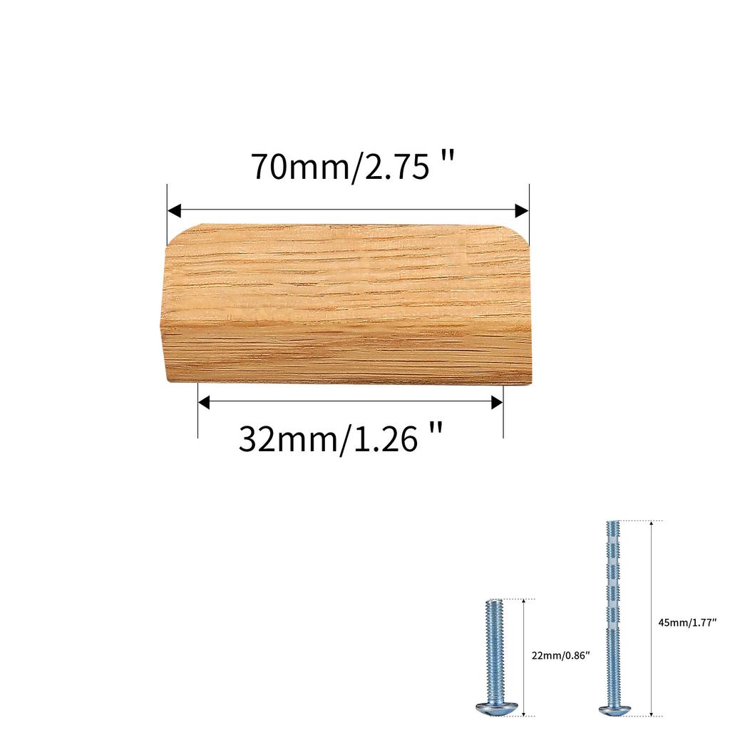 Natural Wood Door Cupboard Drawer Knob High-end Luxury Wardrobe Handle Drawer Knob Shoe Cabinets Pull