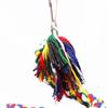 Cotton Rope Chewing Bar Parrot Swing Climbing Standing Toys with Bell Bird Supplies