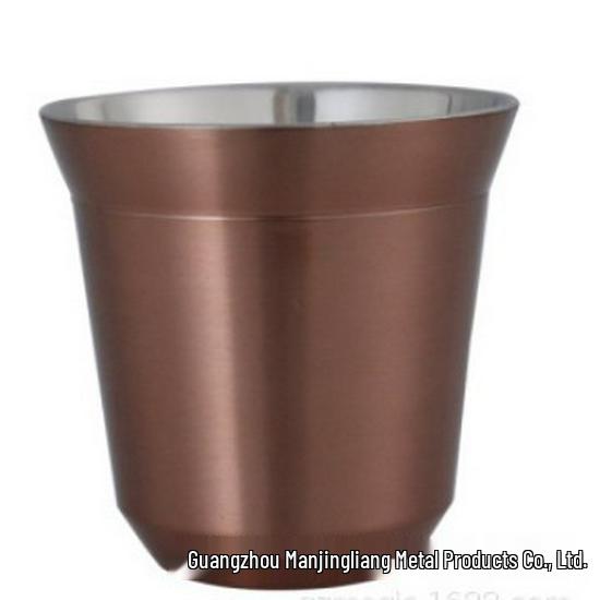 304 Stainless Steel Double-Layer Insulated Coffee and Tea Cup with Anti-Scald Feature 80ml