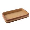 French Retro Style Woven Leather Tissue Box, Natural Seagrass & Wood Home Decor, Living Room Bedside Tabletop Napkin Holder