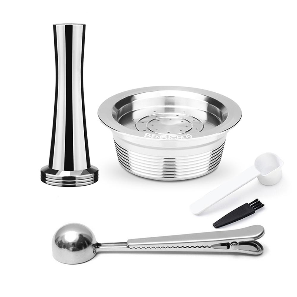 Reusable Refillable Coffee Capsule Cup For Lavaz-za A Modo Mio Jolie Espria Idola Stainless Steel Metal Coffee Capsules Cup Pod