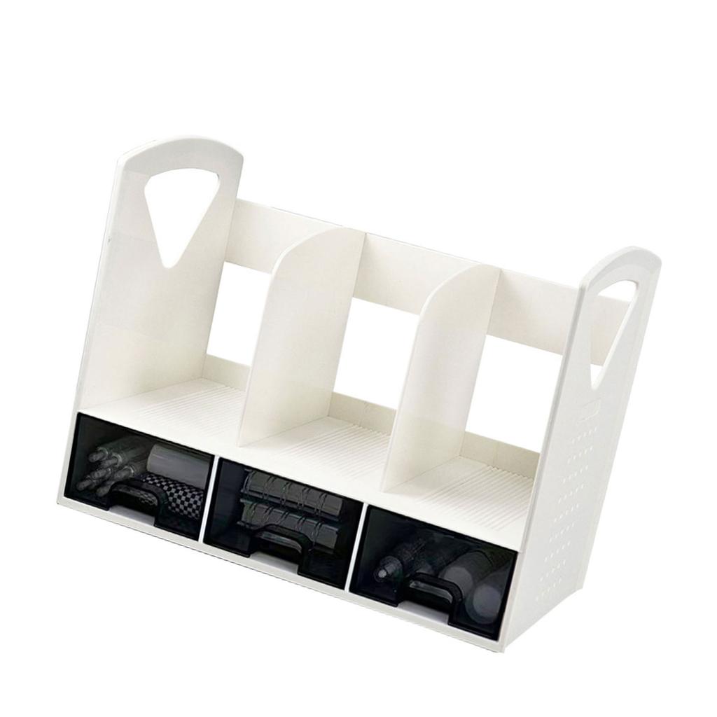 Office Desktop Organizers and Accessories Desk Book Stand with 3 Sliding Drawer for Office Supplies