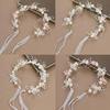 Elegant Handmade Chinese Retro Bridal Crown Headband with Pearls