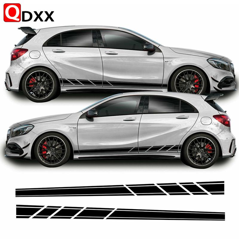 Strisce Laterali Inferiori Per Mercedes Classe A A45 AMG Kit Grafico Adesivo Decalcomania in Vinile jz-001