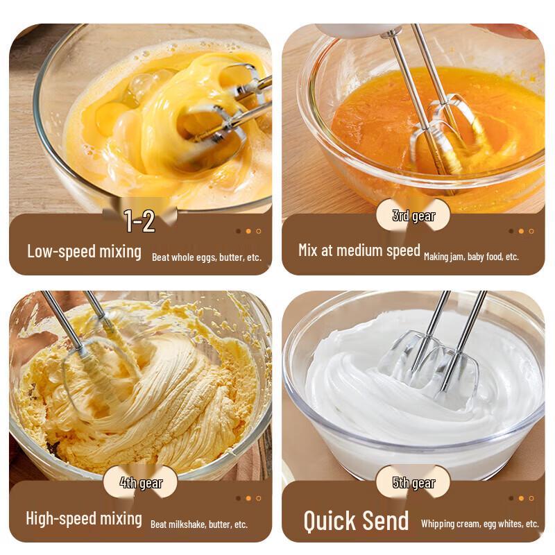 Little Bear Handheld Electric Egg Beater CN Plug (adapter Included)