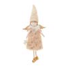 Plush Doll Ornament with Long Hat, Christmas Tree Hanging Decoration for Girls