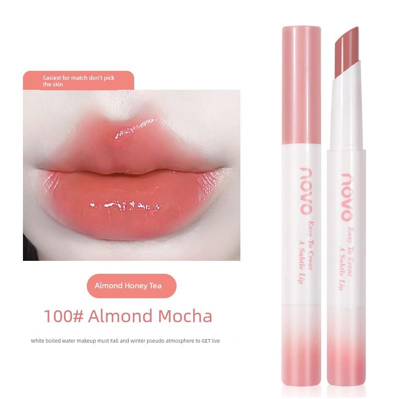 Novo Nude Color Series Lipstick Female Glossy Mirror Lip Lacquer No Stain on Cup Non-Fading Moisturizing and Nourishing Lipstick Student Cheap