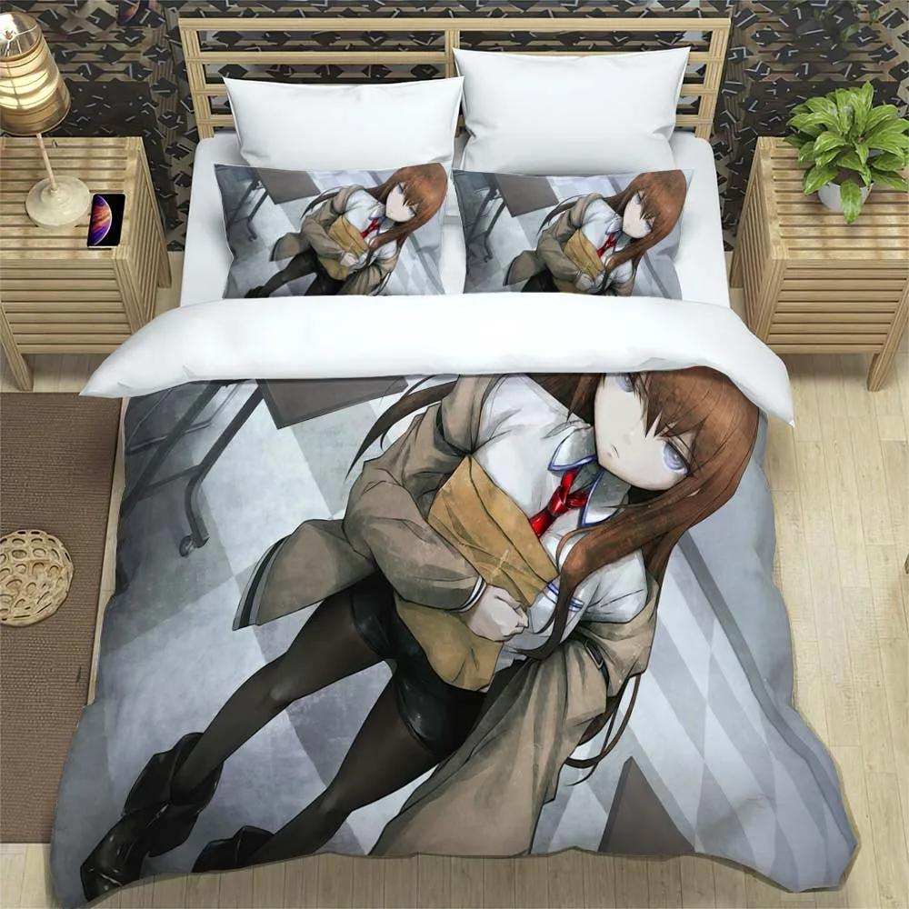 Set de lenjerie de pat moale și confortabil cu imprimeu anime desen animat, modă, husă de pilotă de lux, seturi de lenjerie de pat cu pilotă personalizabilă