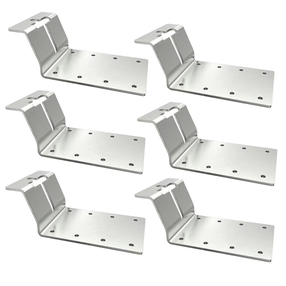 Iron 3 Inch T-Post Mounting Bracket Sturdy T-shaped Post Brackets  Mailbox Signs Installation