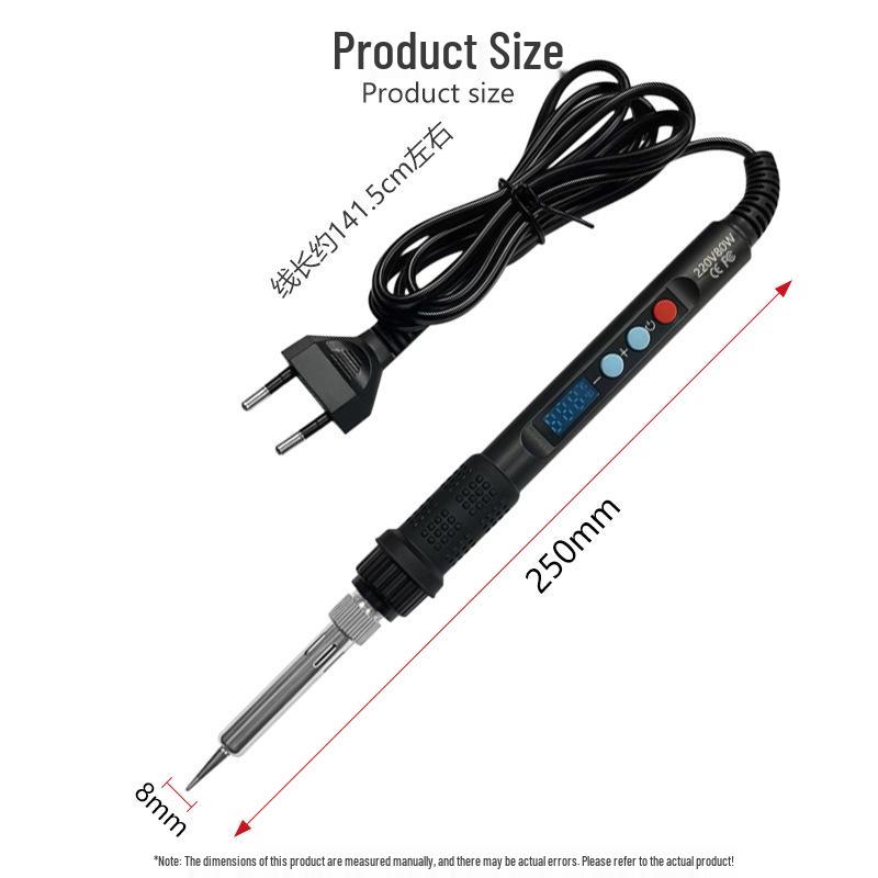 

80W Electric Soldering Iron with Digital Display, Constant Temperature, Household Set for Electronics Repair and Welding.