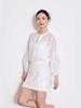 2026 Spring French Court-Style Embroidered Women's Lace Puff Sleeve Top