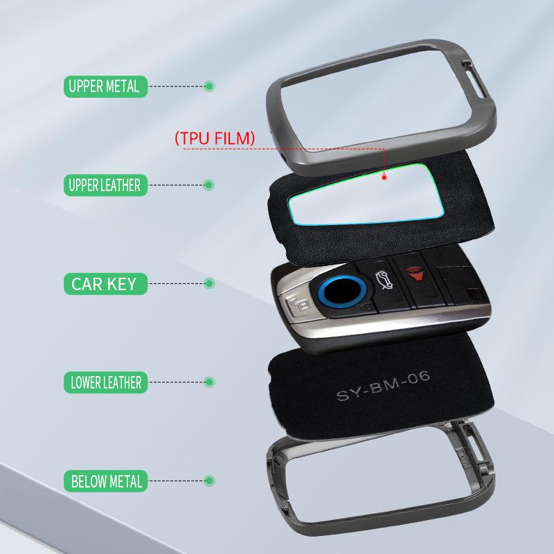 BMW i3/i8 2023 Electric Vehicle Metal Key Case Cover