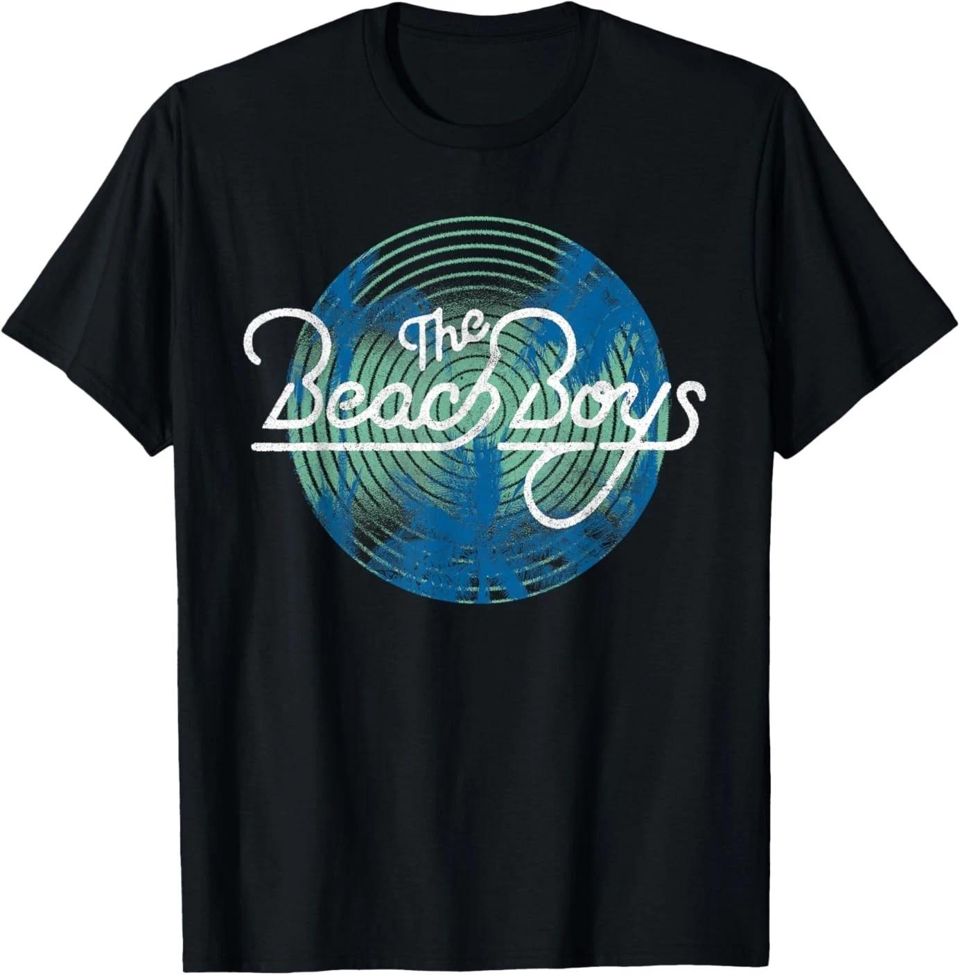 Beach Boys Circle Vibration Palm Trees T-Shirt L