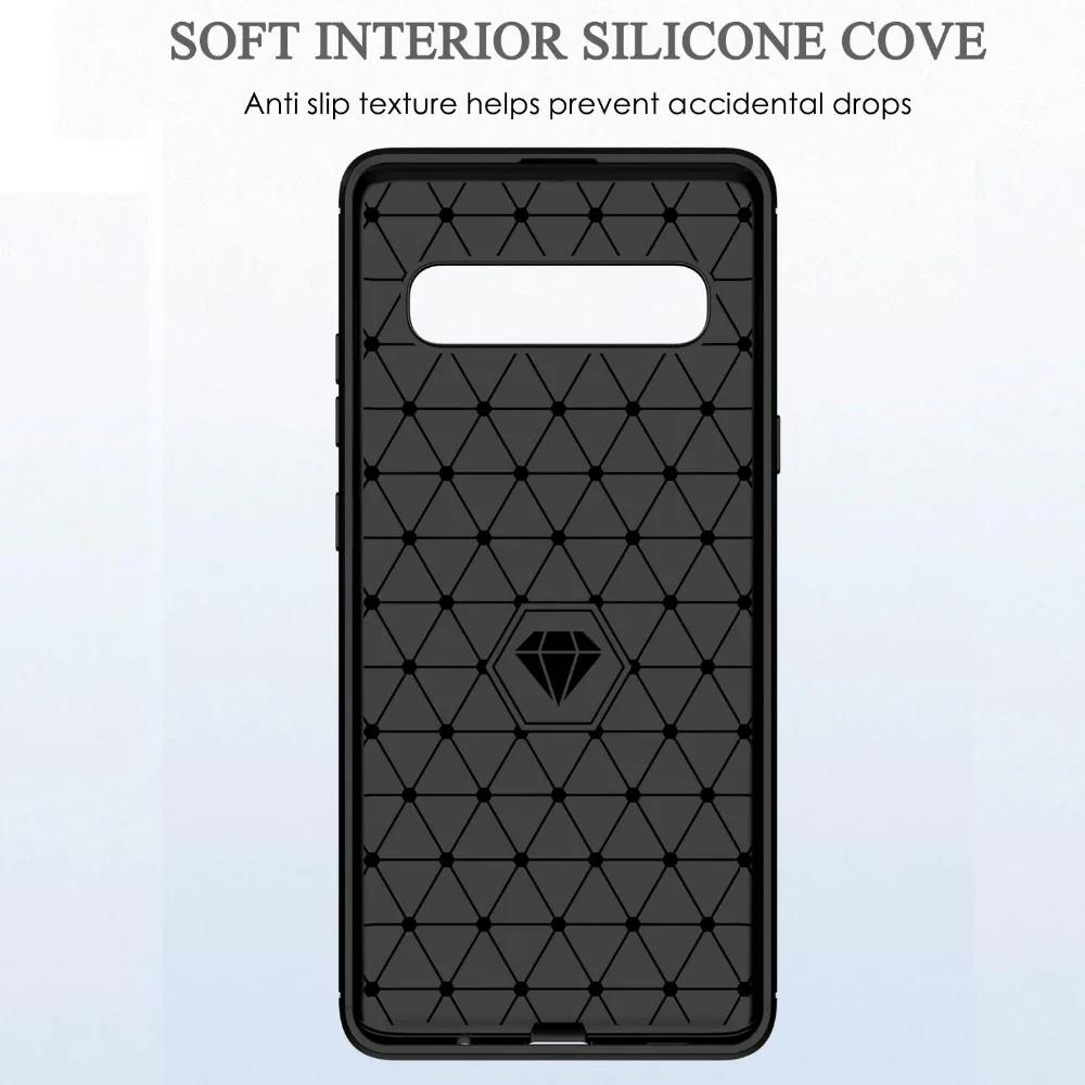 Puzdro pre Samsung Galaxy S25 S24 S23 S22 S21 S20 FE Plus Ultra S10 5G S10E S24FE S23FE S21FE Zadný kryt TPU z uhlíkových vlákien