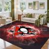 Pittsburgh Penguins Design Crystal Velvet Rug Soft Decorative Mat for Bedroom Entrance