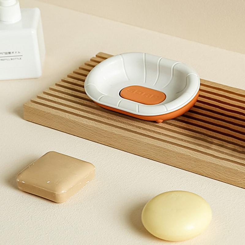 Soap Case Double-Layer Non Slip Bathroom Accessories Bathroom Soap Dish For Indoor Kitchen Shower Counter Hotel Bathtub Restroom