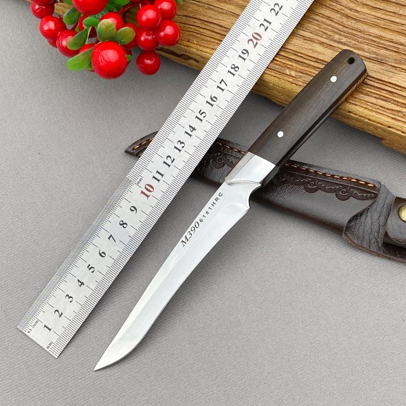 Utility Knife Barbecue Meat Cleaver Fruit Knife Steak Knife Stainless Steel Blade Wooden Handle Chef Cooking Cutting Boning Kitchen Knives