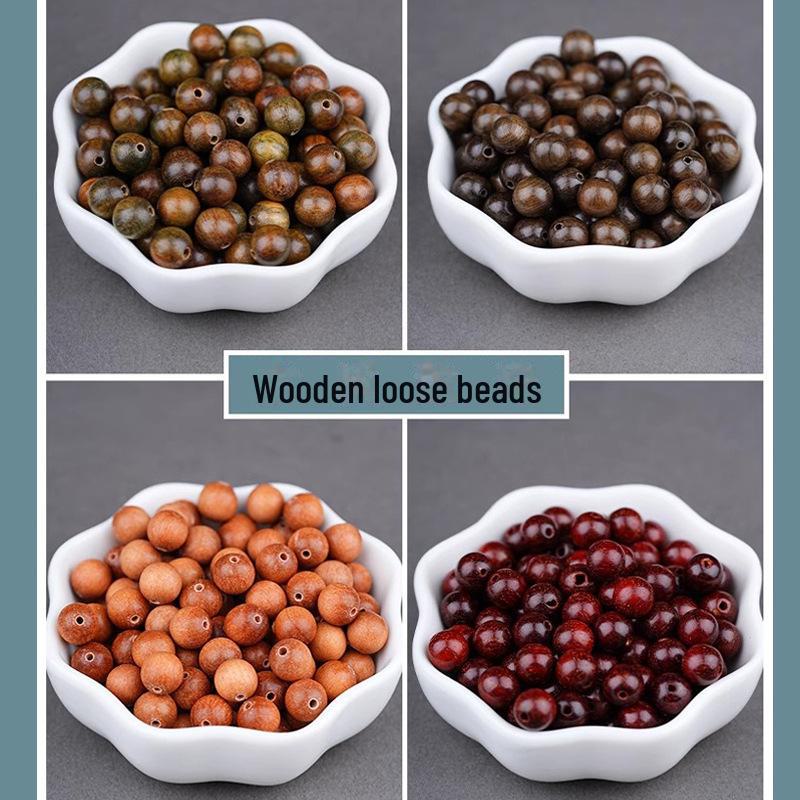 Goldseide Naturgrünes Sandelholzperlen für DIY-Schmuck und buddhistische Accessoires