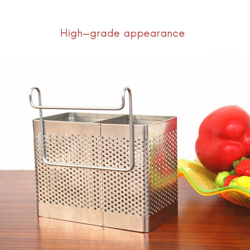 

Single/Double Stainless Steel Racks Organizer Case Tableware Storage Kitchen Sink Utensils Holders D B