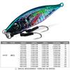 3D Printed Bionic Lure: Iron Plate Fishing Lure 7-200g for Freshwater and Saltwater, Ideal for Asp and Bass.