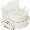 Biodegradable Bagasse Tableware Set, 250 Pieces, Includes Plates and Cutlery, Eco-Friendly Disposable Dinnerware Solution