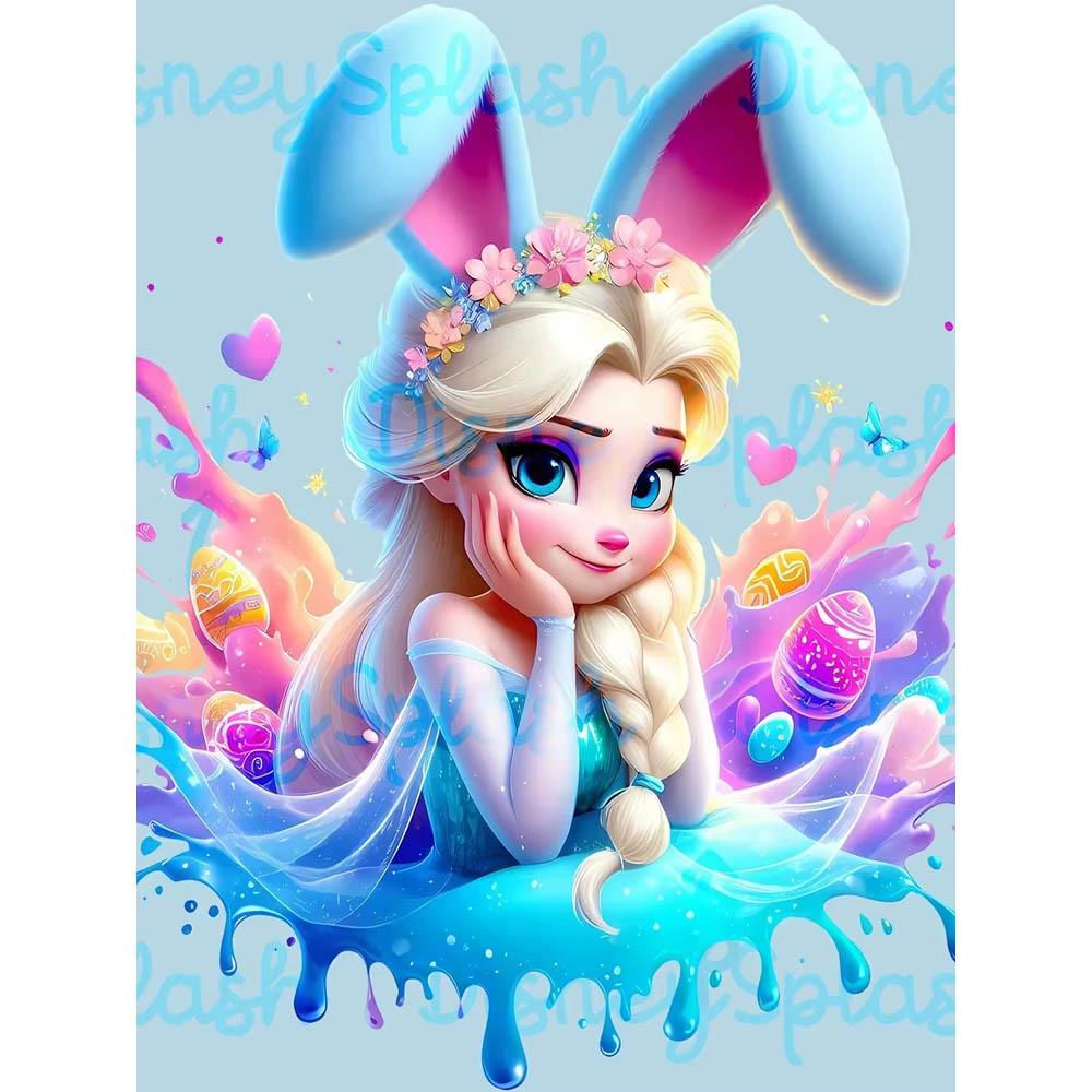 Rabbit Ear Eevee Frozen Anna Elsa Diamond Painting New Full Diamond Cute Girly Style Handmade DIY Diamond Embroidery Material Pack