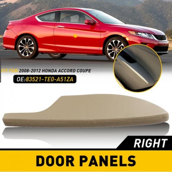 

Right Side Door Armrest Panel For 2008-2012 Honda Accord Coupe Beige Leather US