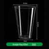 240ml Transparent Hard Plastic Aviation Cup with Customizable Logo