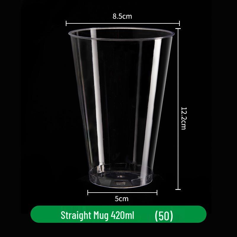 240ml Transparent Hard Plastic Aviation Cup with Customizable Logo