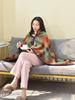 Thickened Plaid Flannel Blanket Shawl for Office